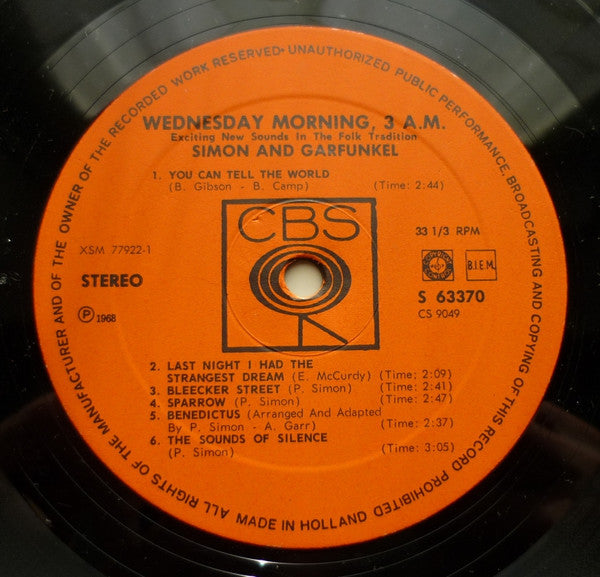Simon & Garfunkel - Wednesday Morning, 3 A.M. (LP Tweedehands) - Discords.nl