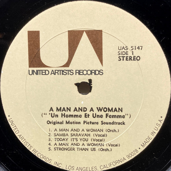 Francis Lai - A Man And A Woman (Original Motion Picture Soundtrack) (LP Tweedehands) - Discords.nl