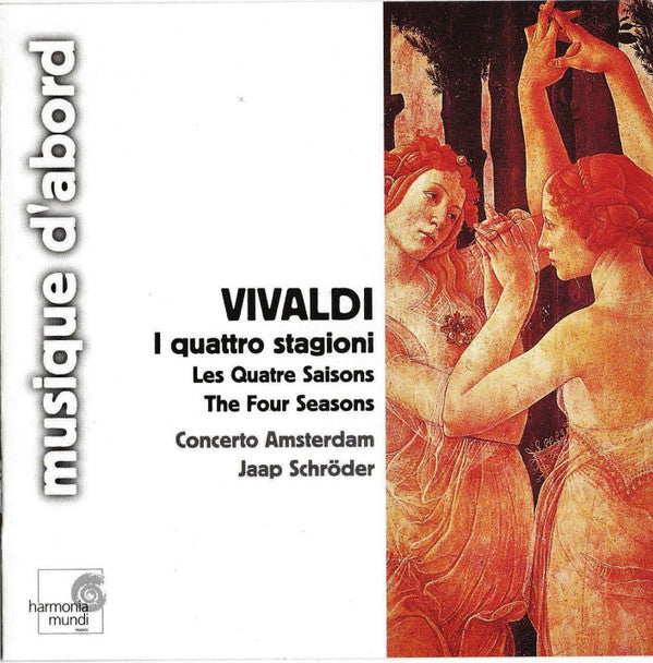 Antonio Vivaldi, Concerto Amsterdam, Jaap Schröder - I Quattro Stagioni (CD Tweedehands) - Discords.nl