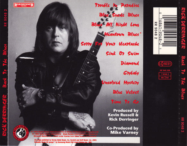 Rick Derringer - Back To The Blues (CD Tweedehands)