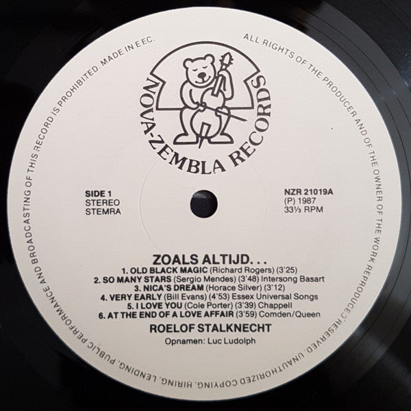 Roelof Stalknecht - Zoals Altijd ... (LP Tweedehands) - Discords.nl