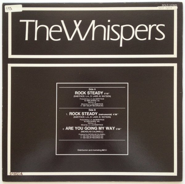 Whispers, The - Rock Steady (12" Tweedehands) - Discords.nl