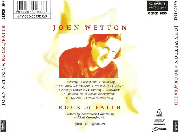 John Wetton - Rock Of Faith (CD)