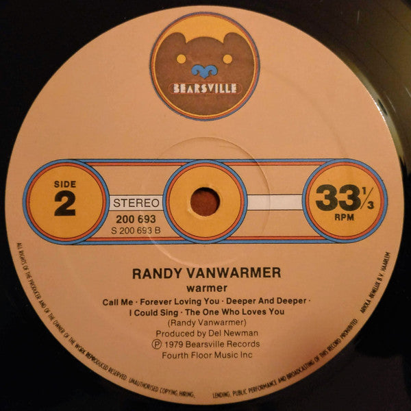Randy Vanwarmer - Warmer (LP Tweedehands) - Discords.nl