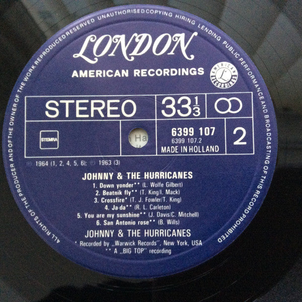 Johnny And The Hurricanes - Johnny & The Hurricanes (LP Tweedehands)