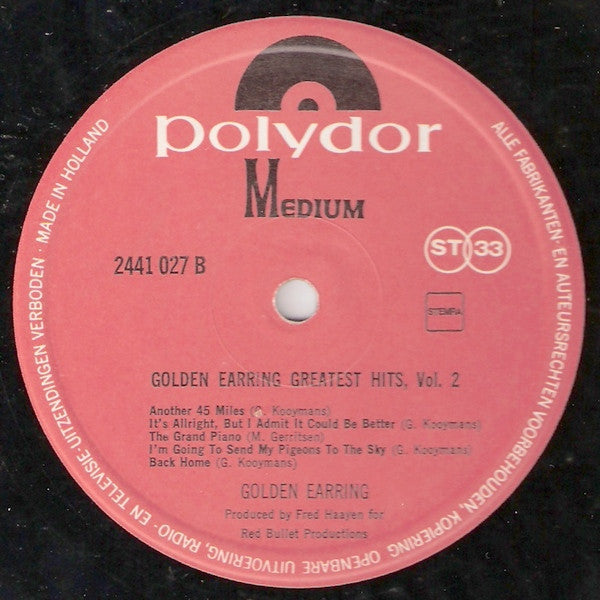 Golden Earring - Greatest Hits Vol. 2 (LP Tweedehands) - Discords.nl