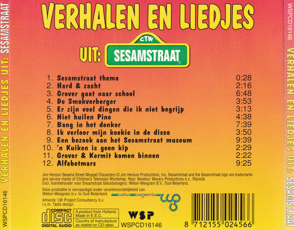 Sesamstraat - Verhalen En Liedjes Uit: Sesamstraat (CD)