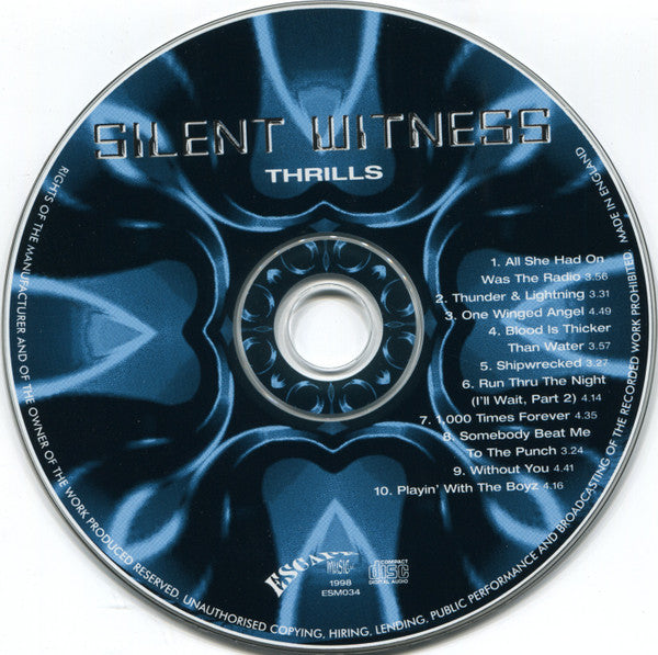 Silent Witness (3) - Thrills (CD)