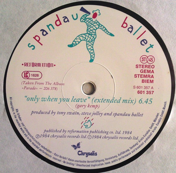 Spandau Ballet - Only When You Leave (12" Tweedehands)