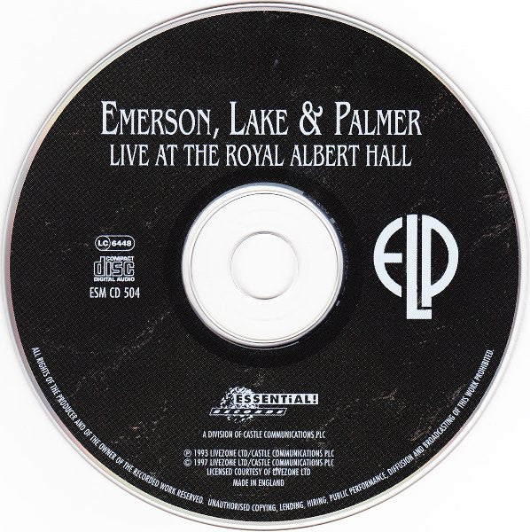 Emerson, Lake & Palmer - Live At The Royal Albert Hall (CD)