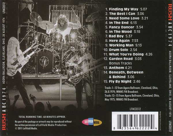 Rush - ABC 1974 (CD)