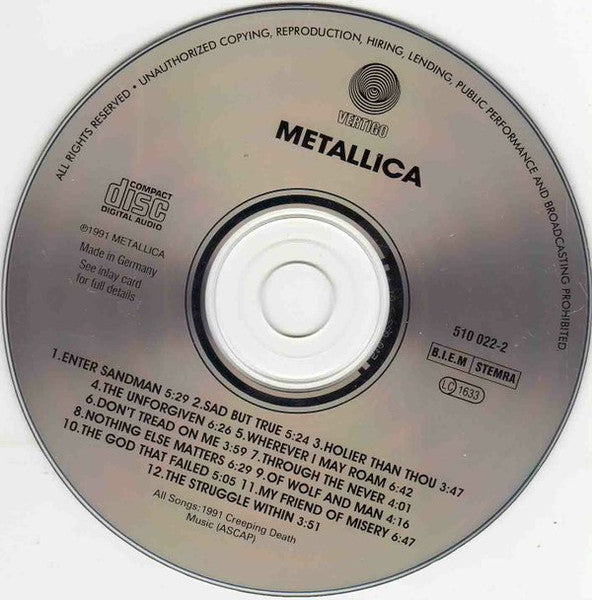 Metallica - Metallica (CD Tweedehands)