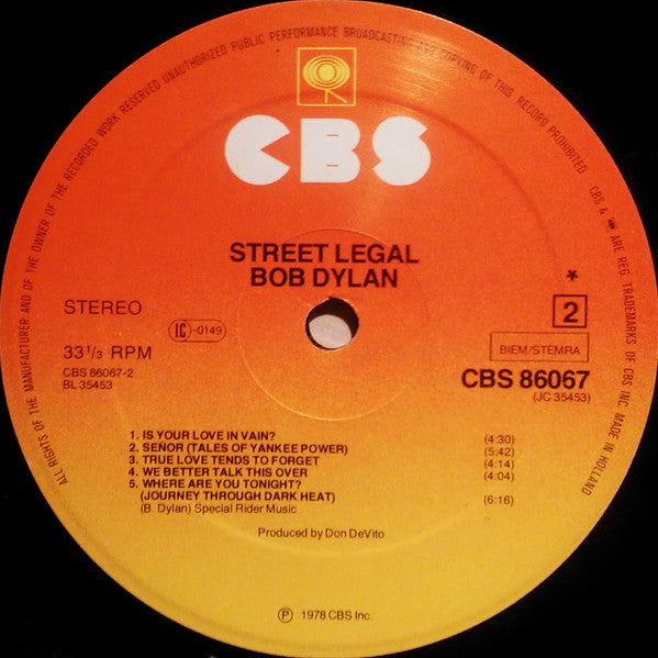 Bob Dylan - Street-Legal (LP Tweedehands)