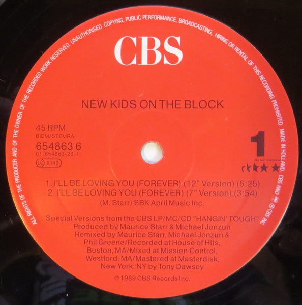 New Kids On The Block - I'll Be Loving You (Forever) (12" Tweedehands)