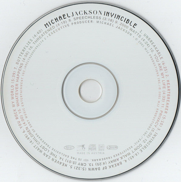 Michael Jackson - Invincible GREEN COVER (CD) - Discords.nl