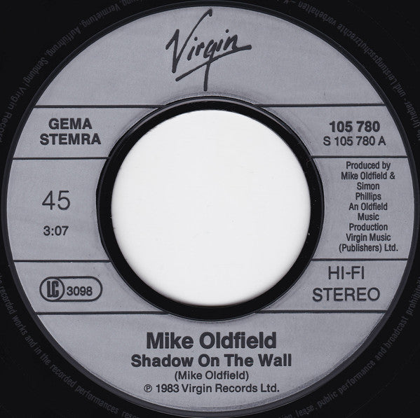Mike Oldfield And Roger Chapman - Shadow On The Wall (7-inch Tweedehands)