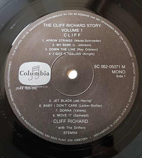 Cliff Richard - Cliff  (The Cliff Richard Story Vol. 1) (LP Tweedehands)