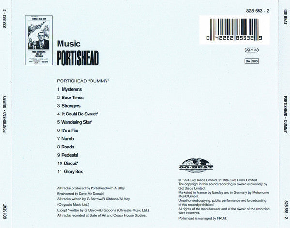 Portishead - Dummy (CD) - Discords.nl