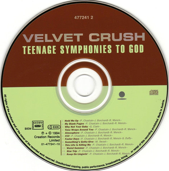 Velvet Crush - Teenage Symphonies To God (CD Tweedehands)