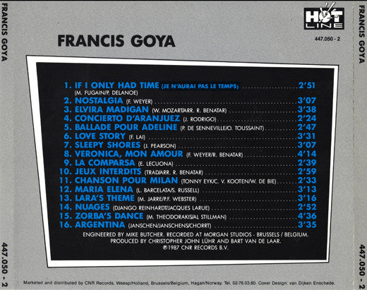 Francis Goya - Melodies Of Love (CD Tweedehands)