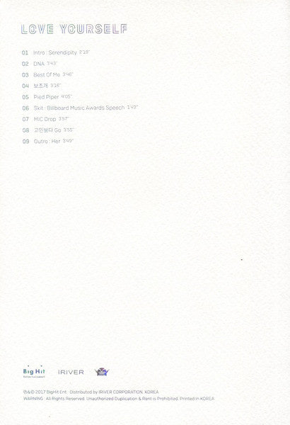BTS - Love Yourself 承 'Her' (CD Tweedehands)