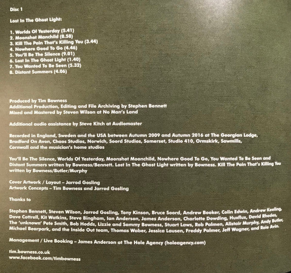 Tim Bowness - Lost In The Ghost Light (CD)