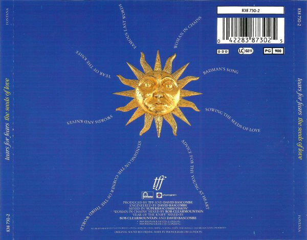 Tears For Fears - The Seeds Of Love (CD Tweedehands)
