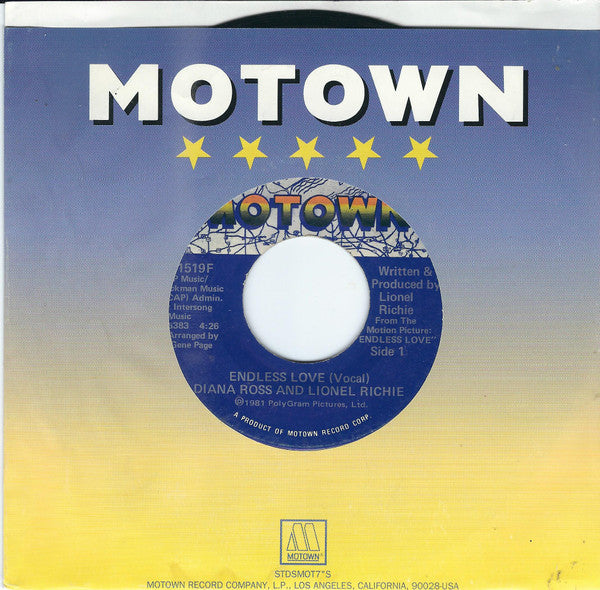 Diana Ross And Lionel Richie - Endless Love (7-inch Tweedehands)