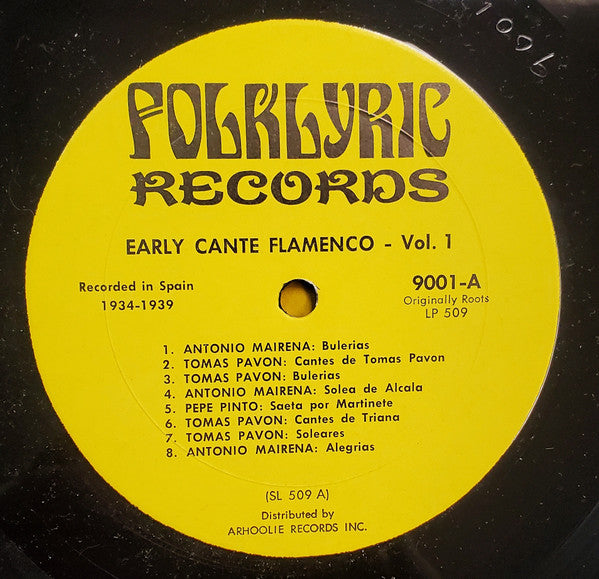 Various - Early Cante Flamenco: Great And Rare Recordings (1934-1939) - Vol. 1 (LP Tweedehands) - Discords.nl