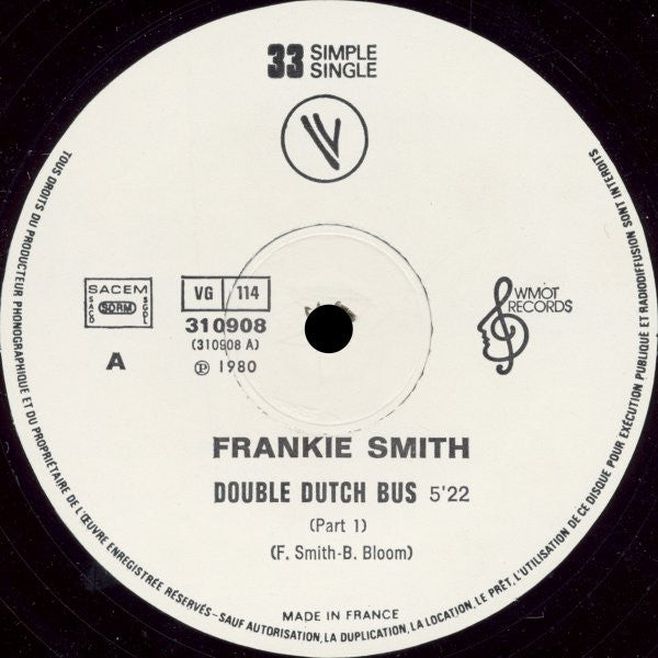 Frankie Smith - Double Dutch Bus (Part 1 & 2) (12" Tweedehands)