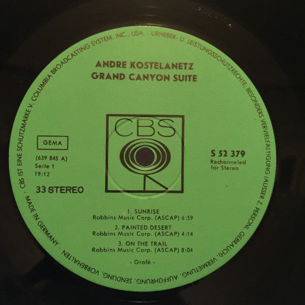 André Kostelanetz And His Orchestra - Grand Canyon Suite (LP Tweedehands)