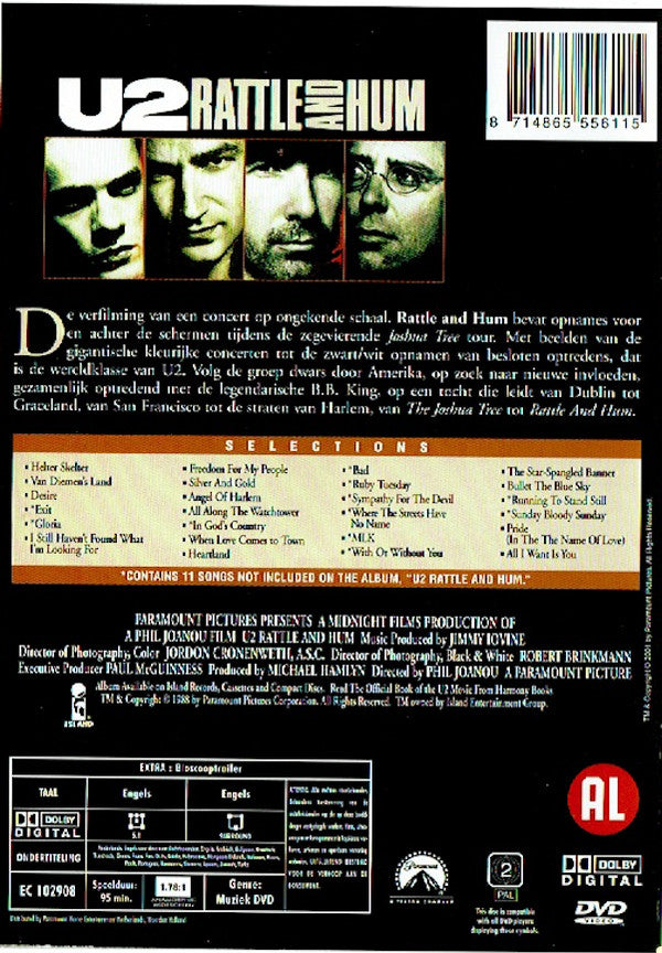 U2 - Rattle And Hum (DVD Tweedehands)