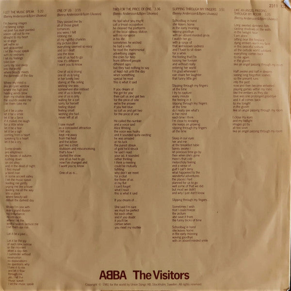 ABBA - The Visitors (LP Tweedehands)