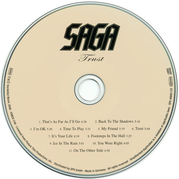 Saga - Trust (CD Tweedehands)