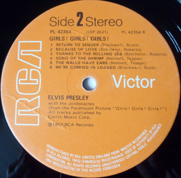 Elvis Presley - Girls! Girls! Girls! (LP Tweedehands) - Discords.nl
