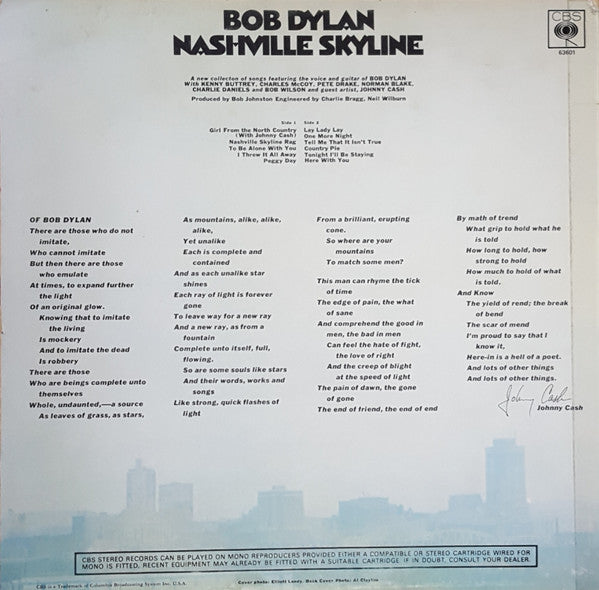 Bob Dylan - Nashville Skyline (LP Tweedehands)