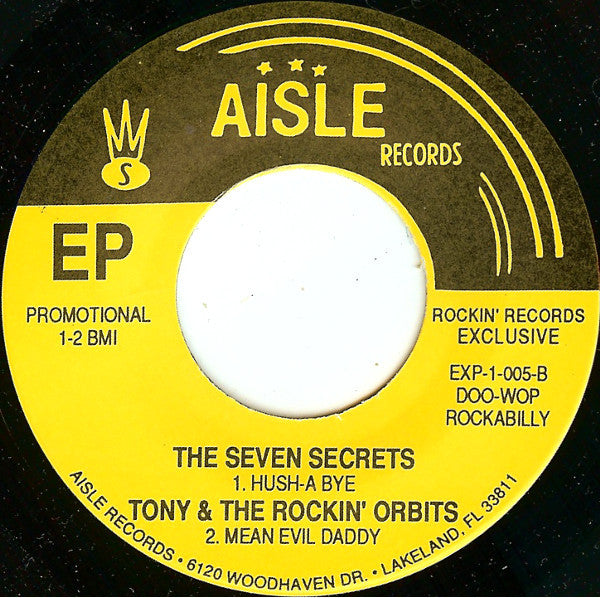 Various - Sun Ripe Promotions & Aisle Records Present... Tony & The Rockin' Orbits / Sax Kari (Plus A Seven Se (7-inch Tweedehands) - Discords.nl
