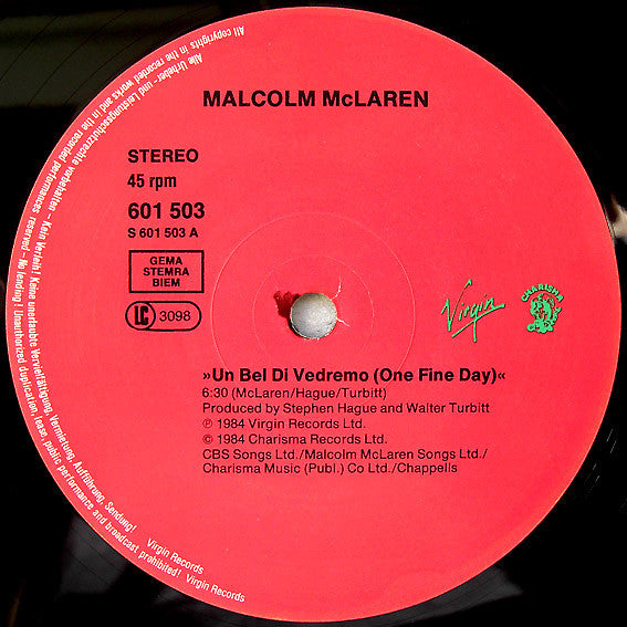 Malcolm McLaren - Madam Butterfly (12" Tweedehands)