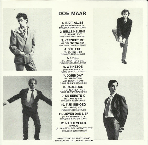 Doe Maar - Doris Day En Andere Stukken (CD Tweedehands)