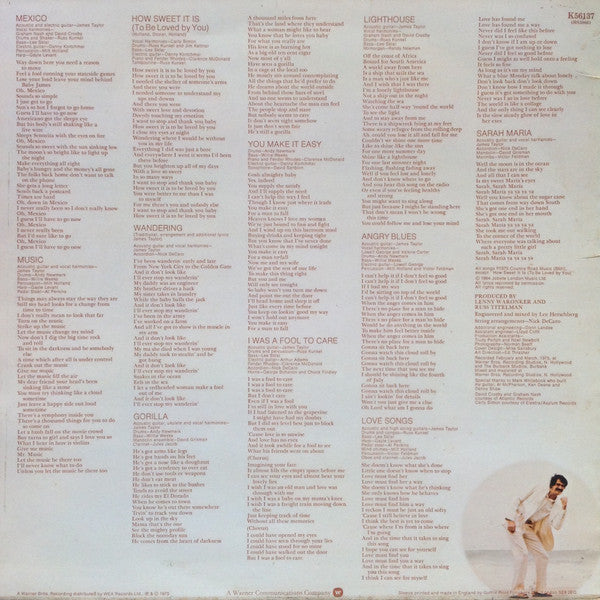 James Taylor - Gorilla (LP Tweedehands) - Discords.nl