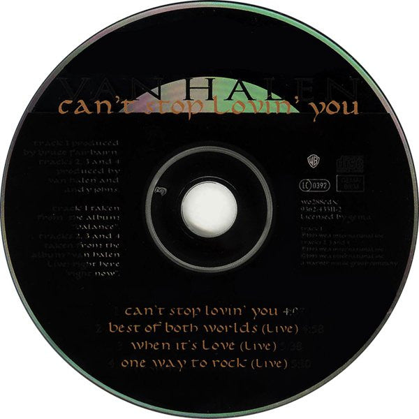 Van Halen - Can't Stop Loving You (CD Tweedehands)