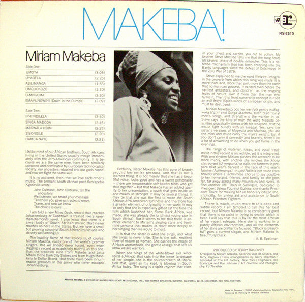 Miriam Makeba - Makeba! (LP Tweedehands)