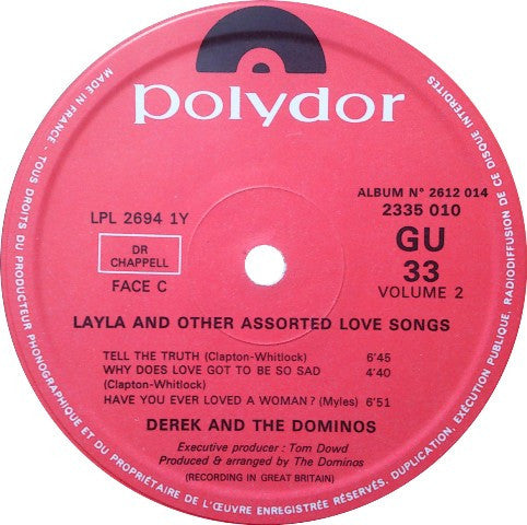Derek & The Dominos - Layla And Other Assorted Love Songs (LP Tweedehands)