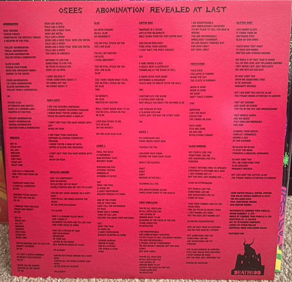 Thee Oh Sees - Abomination Revealed At Last (LP) - Discords.nl