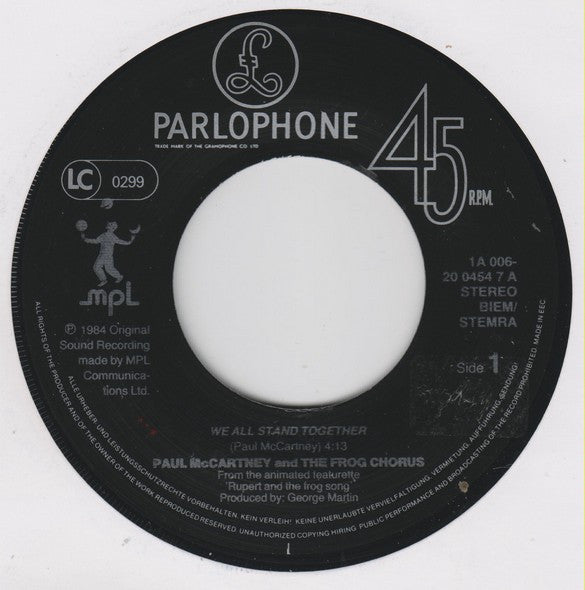 Paul McCartney And Frog Chorus, The - We All Stand Together (7-inch Tweedehands)