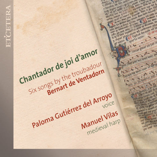B. De Ventadorn - Chantador de joi d'amor six songs (CD) - Discords.nl