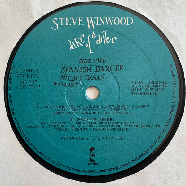 Steve Winwood - Arc Of A Diver (LP Tweedehands)