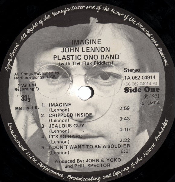 John Lennon - Imagine (LP Tweedehands) - Discords.nl