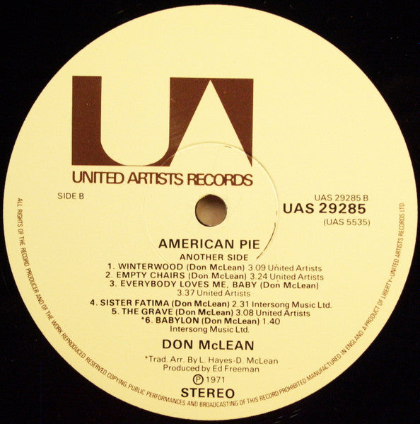 Don McLean - American Pie (LP Tweedehands)