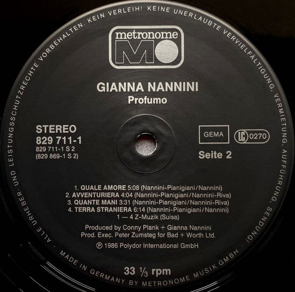 Gianna Nannini - Profumo (LP Tweedehands)